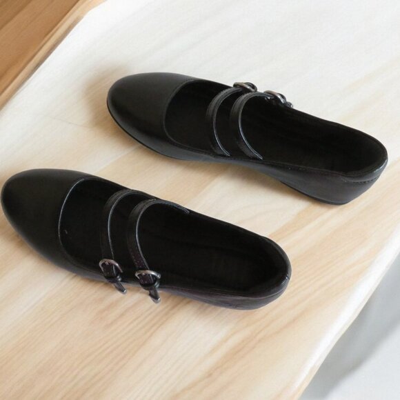 FRYE - Carson Multi Mary Jane Flats -Black - Women Size 8 - New in Box - Picture 5 of 16